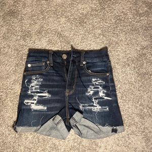 American Eagle Dark Wash Jean Shorts